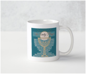 Unity Prayer and St Benedict Mug